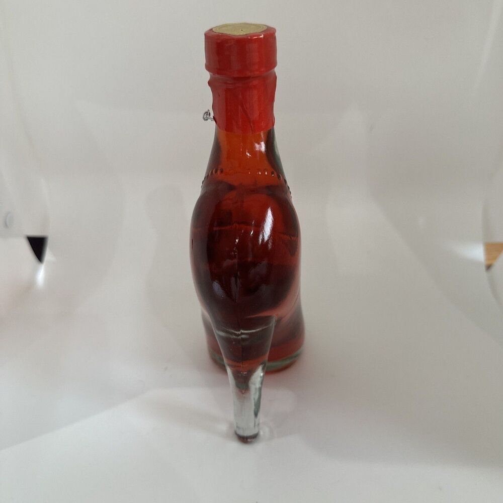 Glass Stiletto Decor Shoe- Red FOR Display Only Heel 8.5”Tall New Sealed Full - Picture 4 of 6